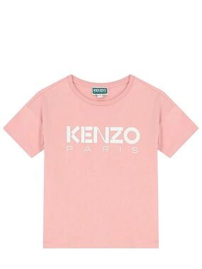 Kenzo Paris Kids Pink Logo T-Shirt 8 medium